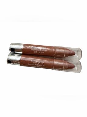 2x Neutrogena MoistureSmooth Lip Color Sticks ALMOND NUDE #110 Sealed